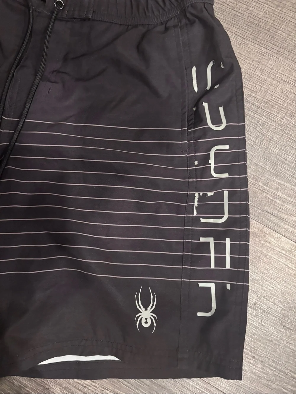 Spyder Black Swim/Board Shorts‎ with White Accents